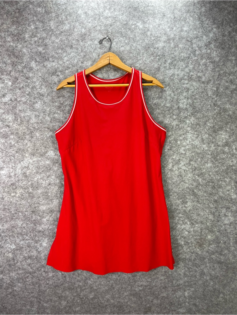 Athleta Match Point Pleated Dress Women's XL Red Athletic Dress Golf Tennis Red